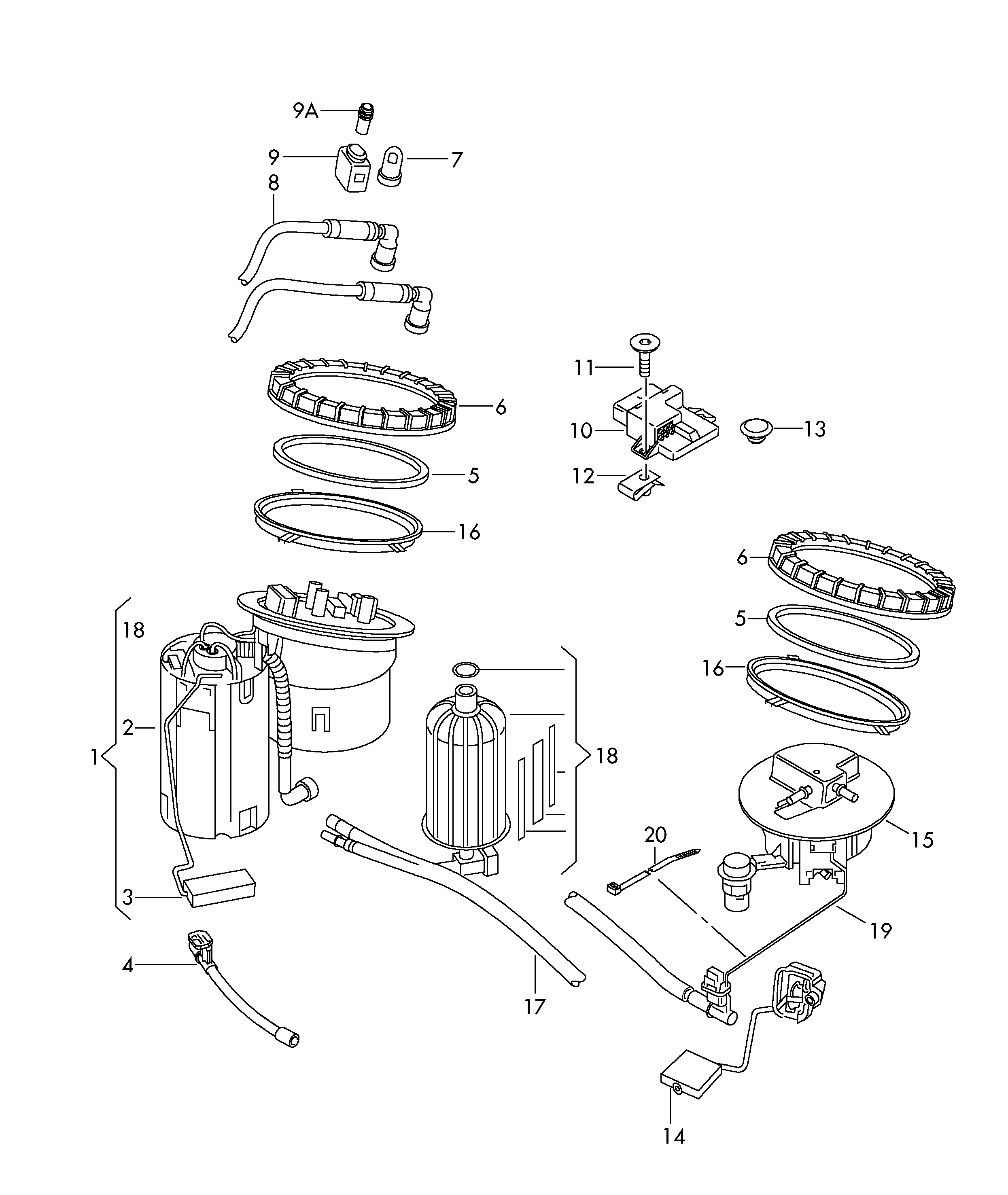 AUDI 8K0201511A - Filtru combustibil aaoparts.ro