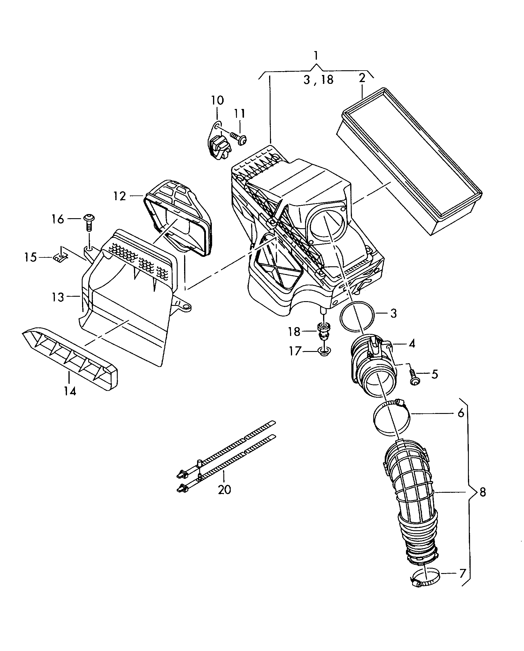 VAG 8K0 133 843 E - Filtru aer aaoparts.ro