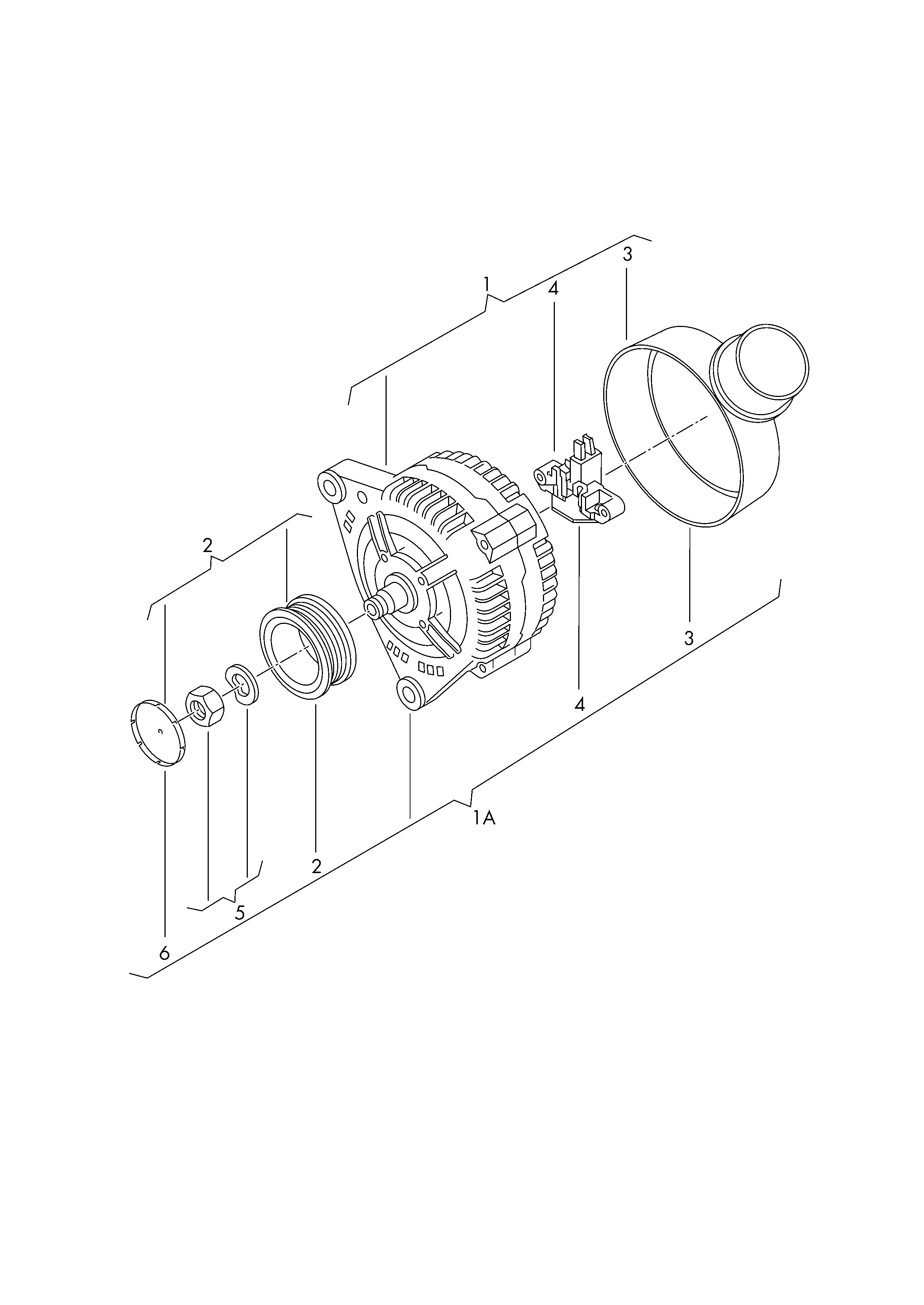 AUDI 06H 903 119 B - Fulie, alternator aaoparts.ro