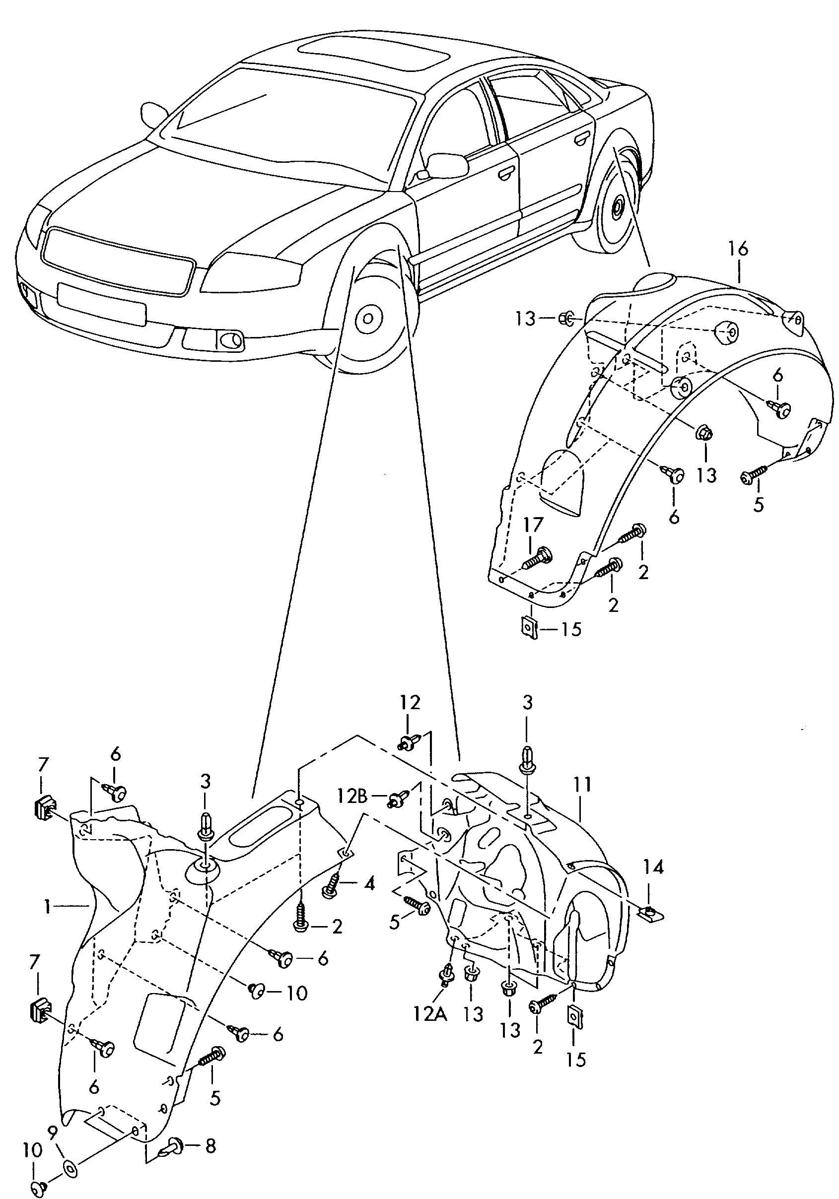 VAG 4A0 805 121 C - Scut motor aaoparts.ro