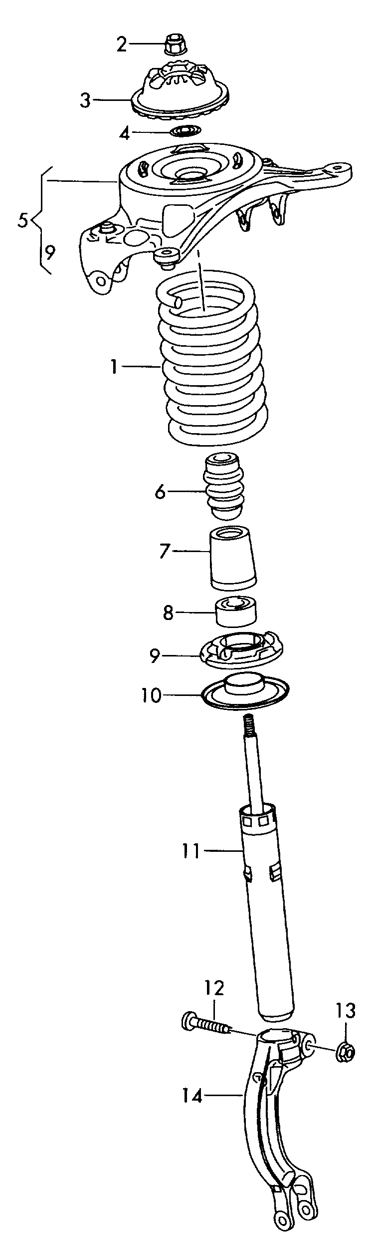 VAG 8R0413031F - Amortizor aaoparts.ro