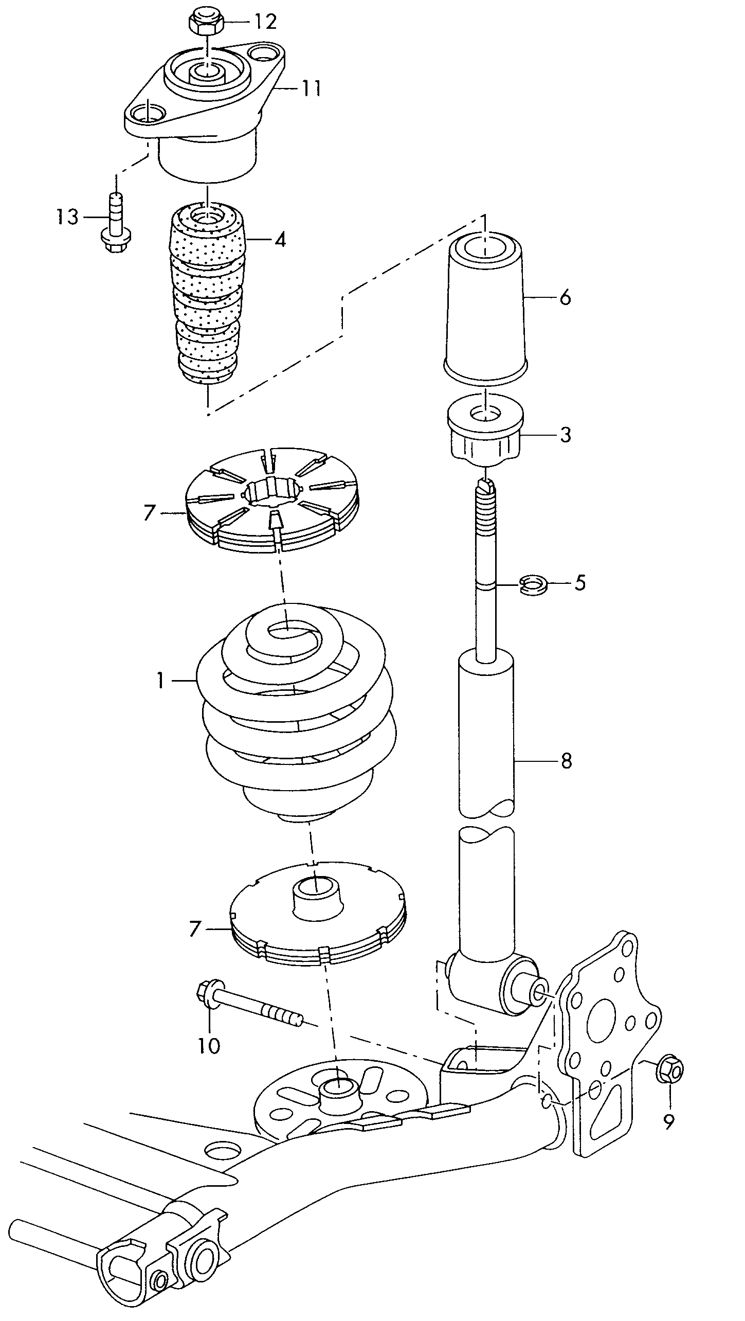 AUDI 4B0513031R - Amortizor aaoparts.ro