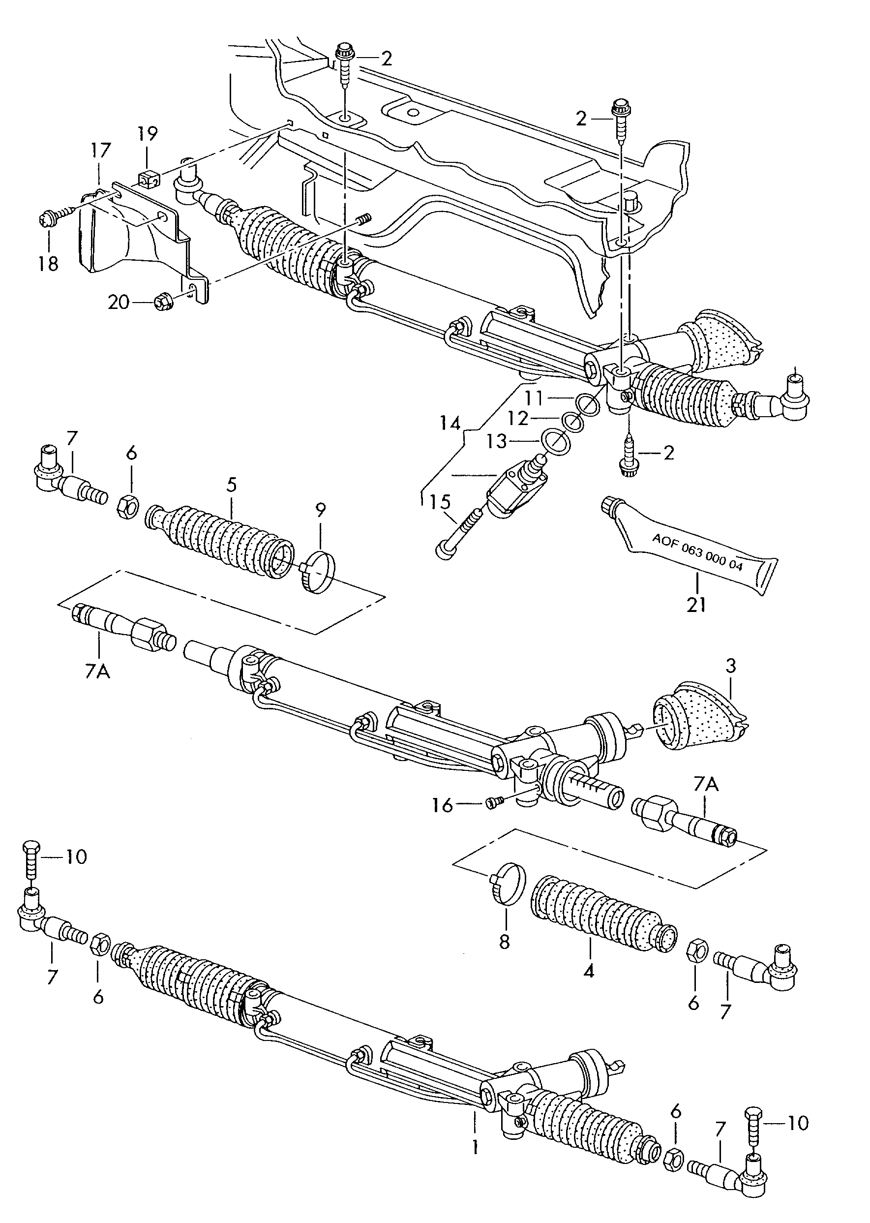 AUDI 4B1422052D - Caseta directie aaoparts.ro