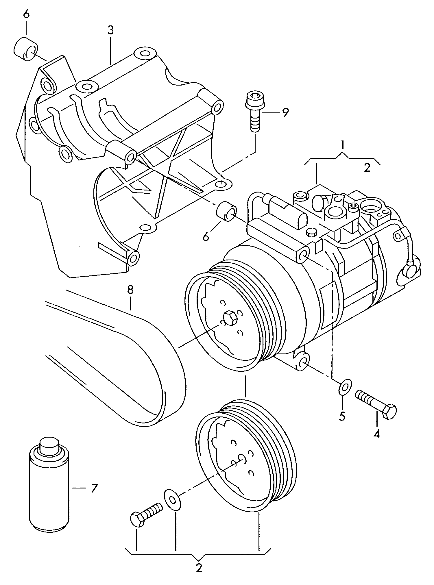 VW 4E0260805F - Supapa regulatoare, compresor aaoparts.ro