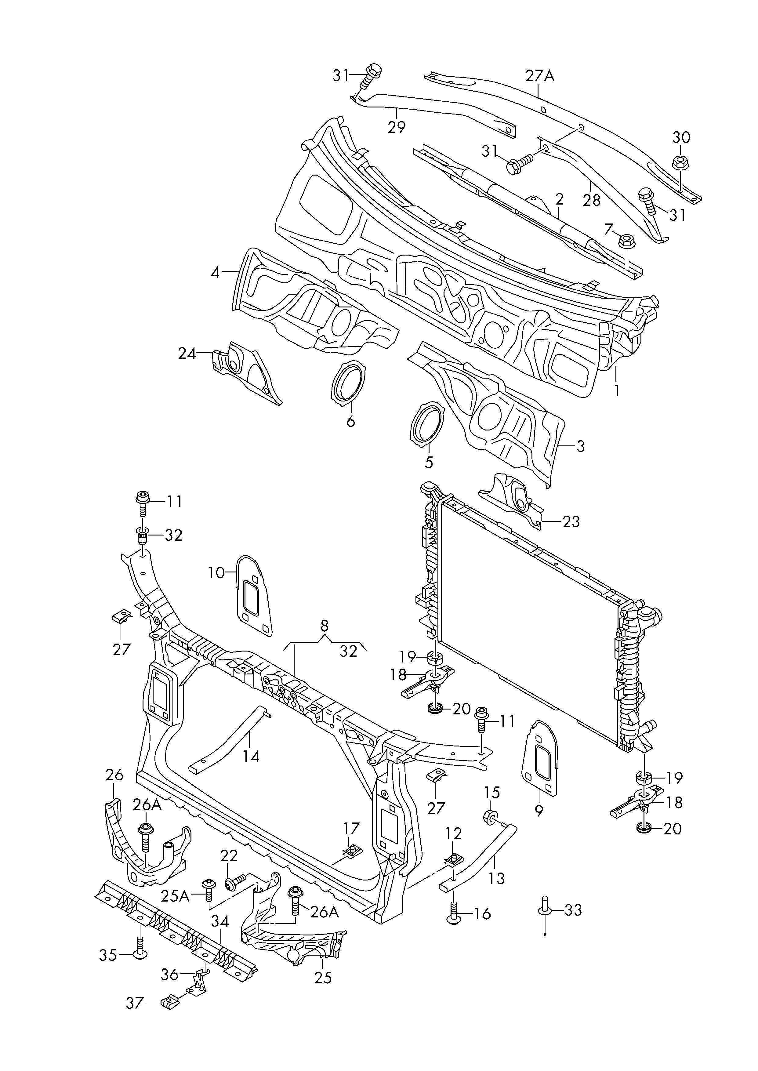 AUDI 8R0805594D - Acoperire fata aaoparts.ro