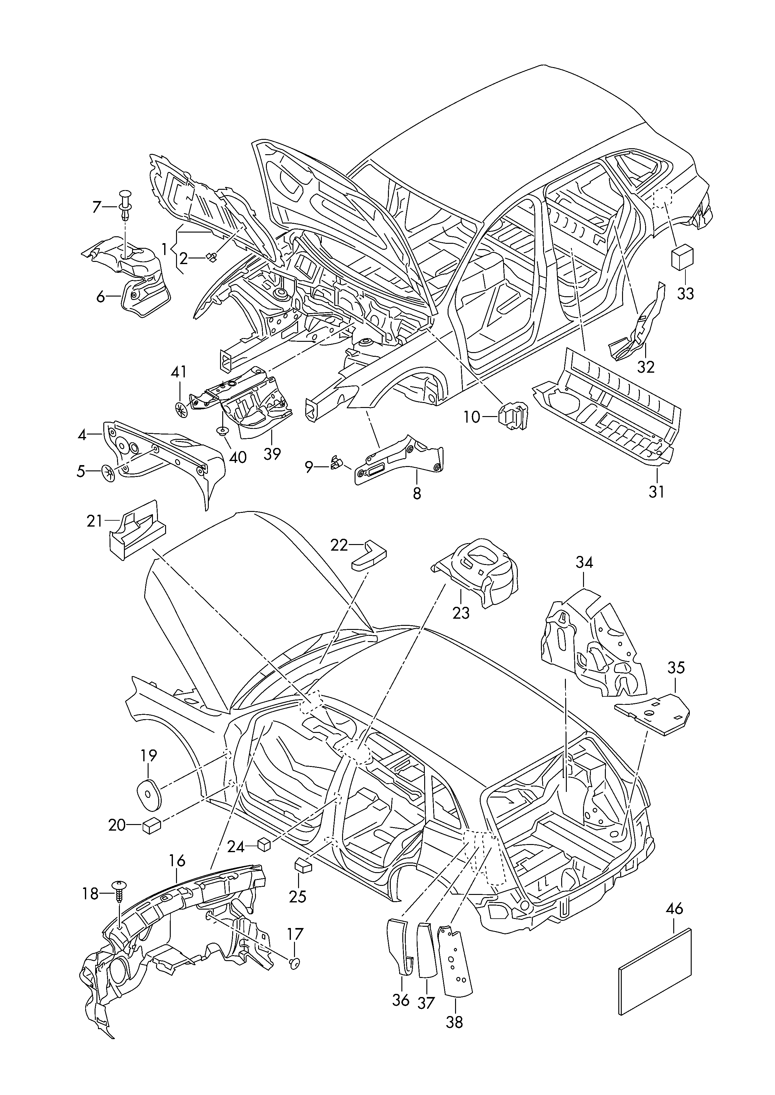 VAG 8R0 863 825 - Material amortizare zgomot, nisa motor aaoparts.ro