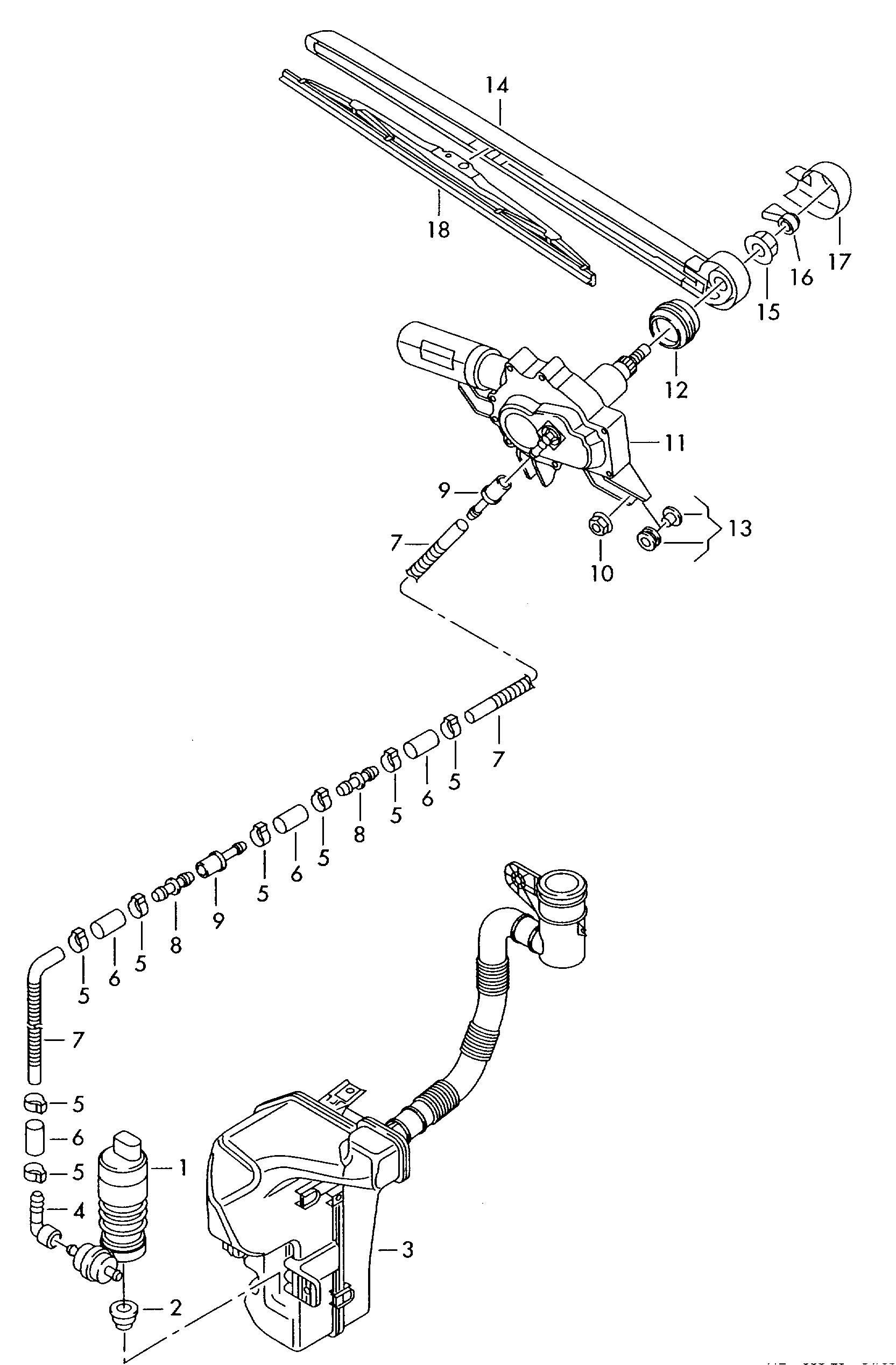 VAG 8U0955711A - Motor stergator aaoparts.ro