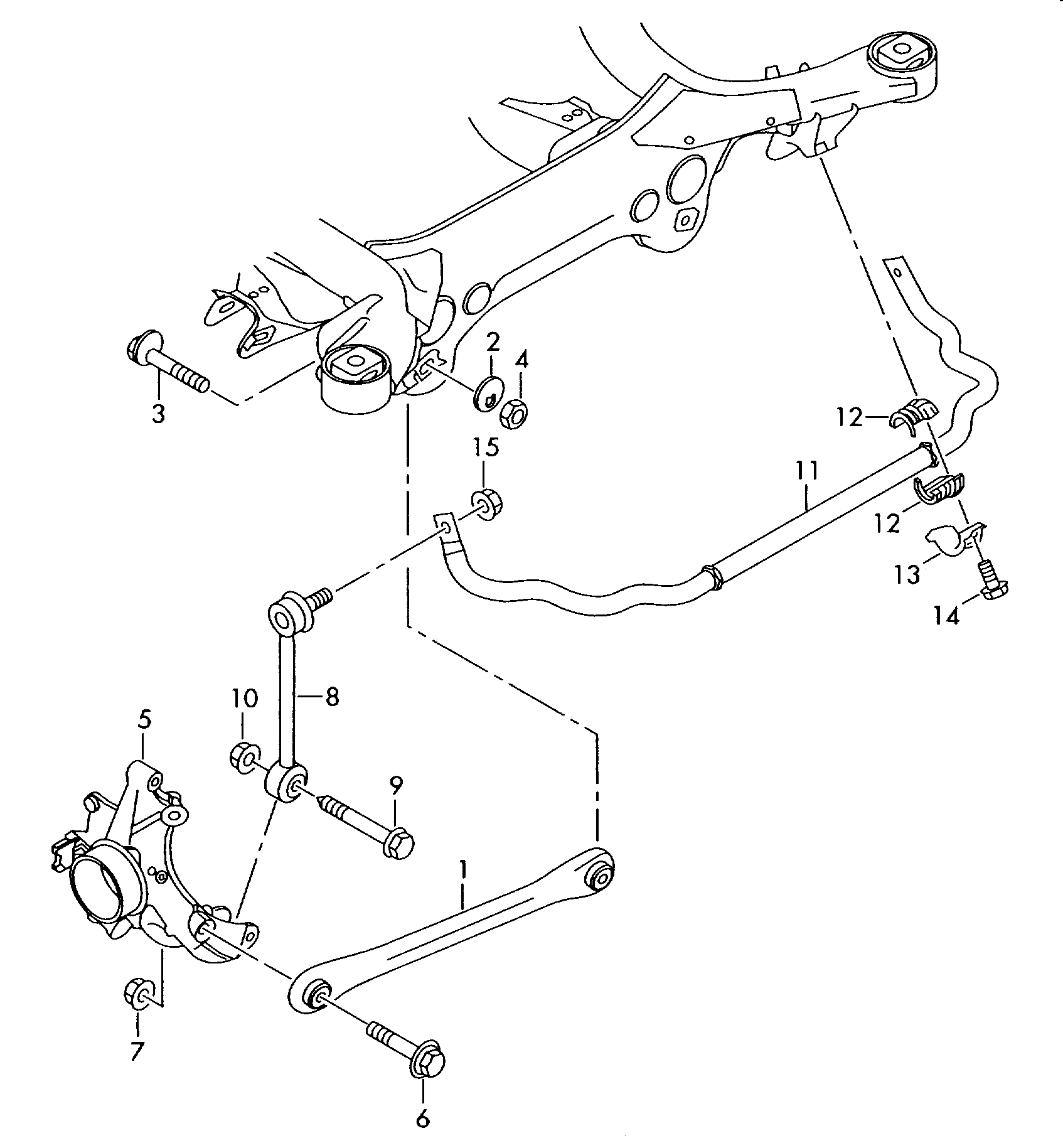 VW 7L8 505 465 B - Brat / bieleta suspensie, stabilizator aaoparts.ro