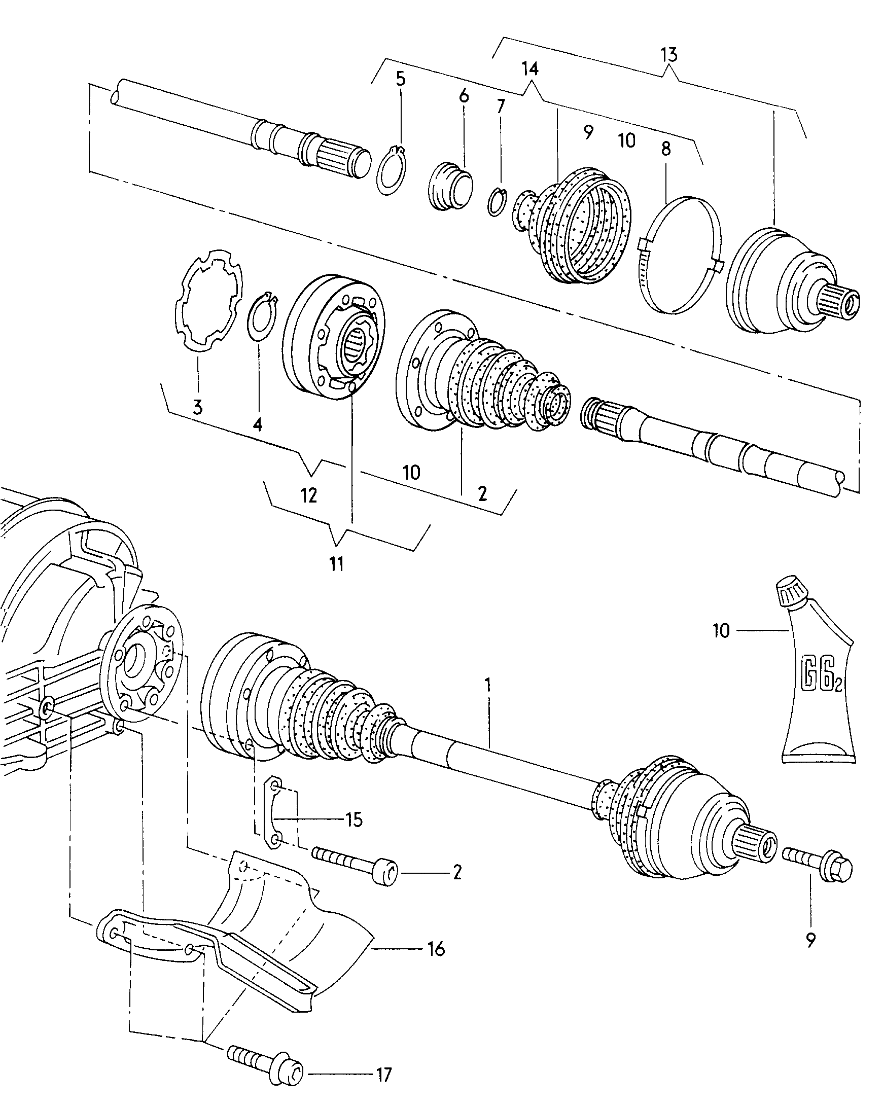 AUDI 4D0 598 099 A - Set articulatie, planetara aaoparts.ro