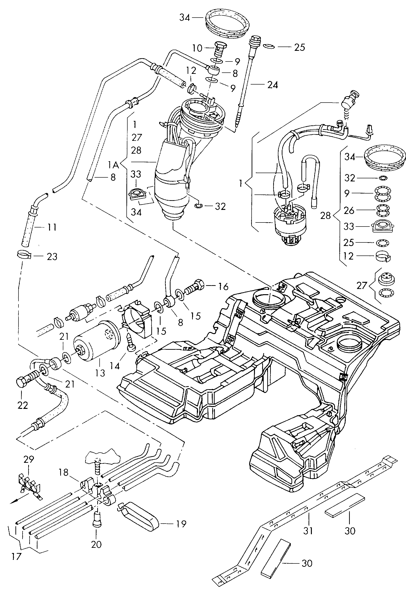 VAG 4D0298087B - Pompa combustibil aaoparts.ro