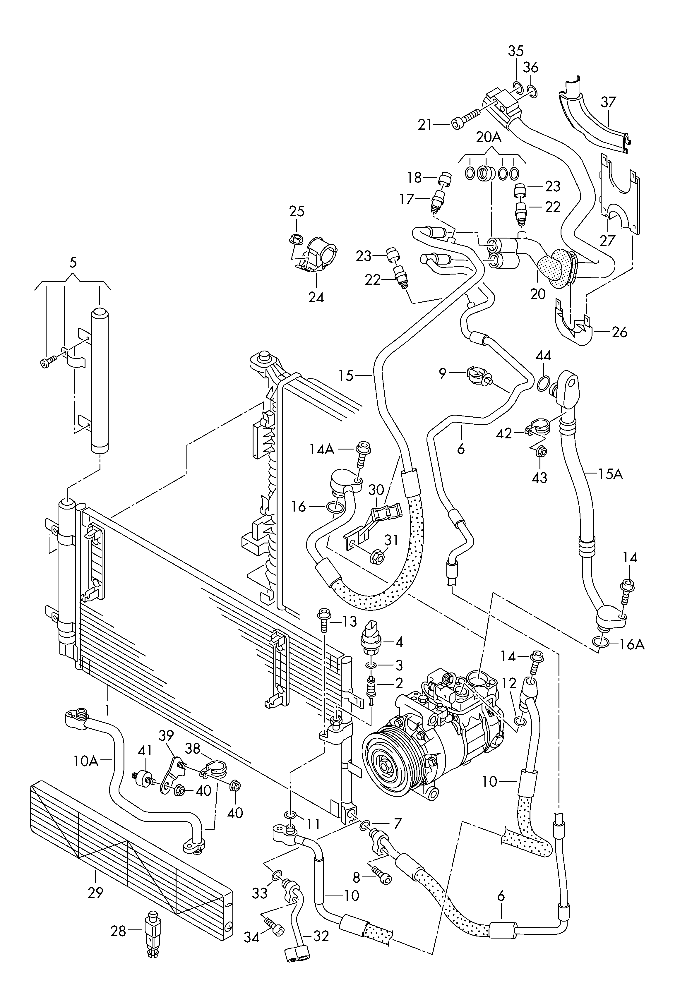 AUDI 8T0260403 - Condensator, climatizare aaoparts.ro