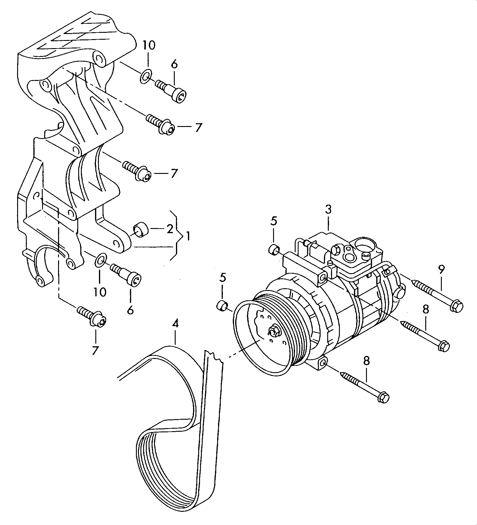 AUDI 7L6820803P - Compresor, climatizare aaoparts.ro