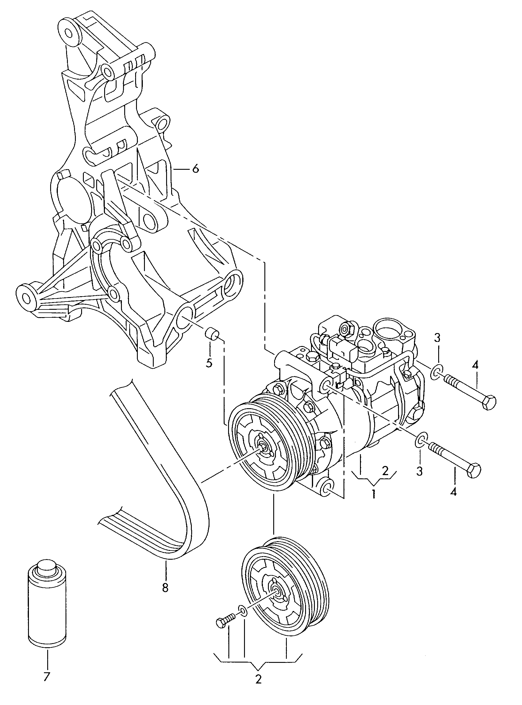 AUDI 4F0 260 805 AP - Compresor, climatizare aaoparts.ro