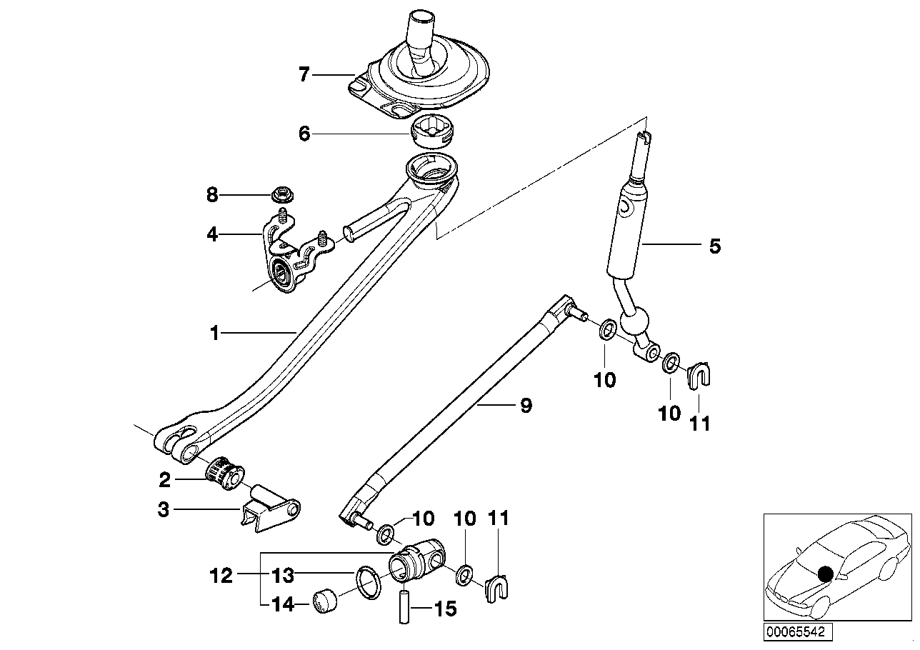 BMW 25 11 1 220 600 - Lagar,levier ambreiaj aaoparts.ro