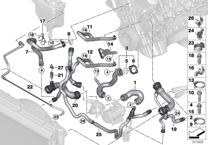 BMW 11537545278 - Garnitura, galerie admisie aaoparts.ro