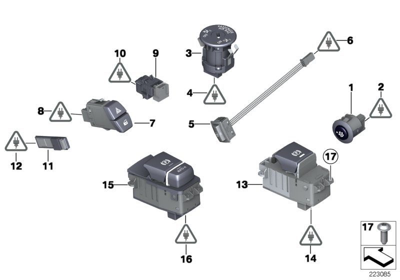 HELLA 6DD 010 966-661 - Comutator, actionare ambreiaj (Tempomat) aaoparts.ro