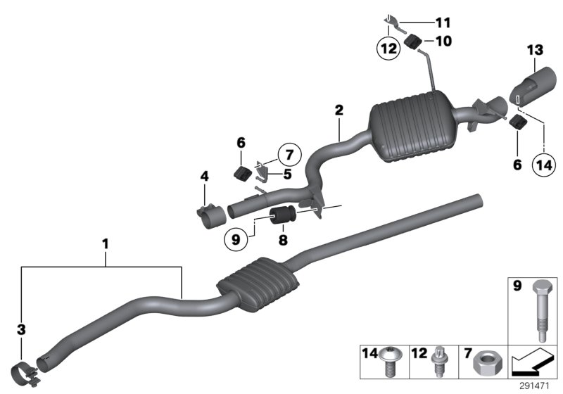 BMW 18.20.8.570.671 - Suport, toba esapament aaoparts.ro