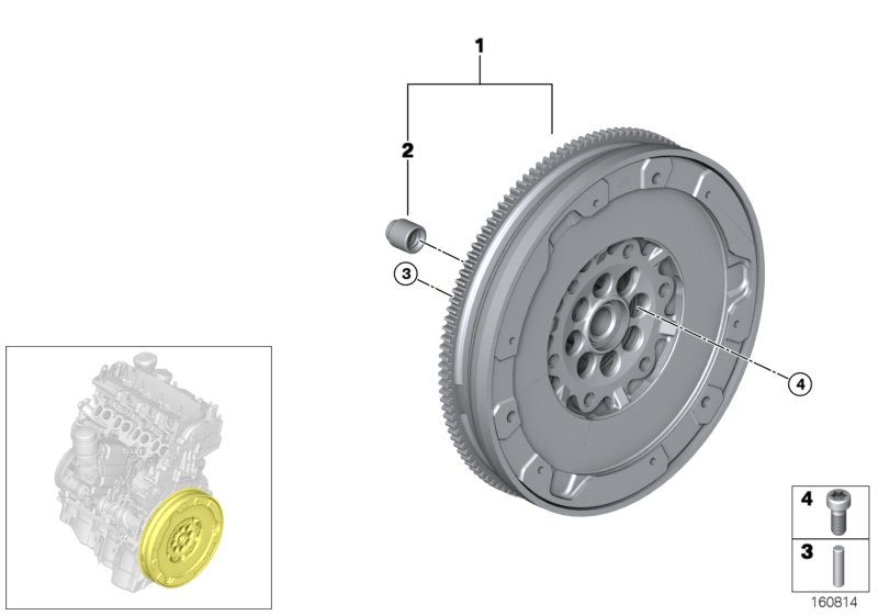 BMW 21 20 7 647 334 - Volanta aaoparts.ro