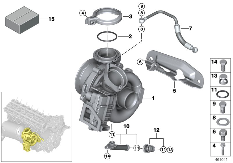 FA1 101-958 - Etansare, intrare turbina (compresor) aaoparts.ro