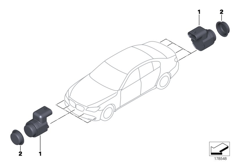 BMW 66 20 8 046 453 - Sensor, ajutor parcare aaoparts.ro