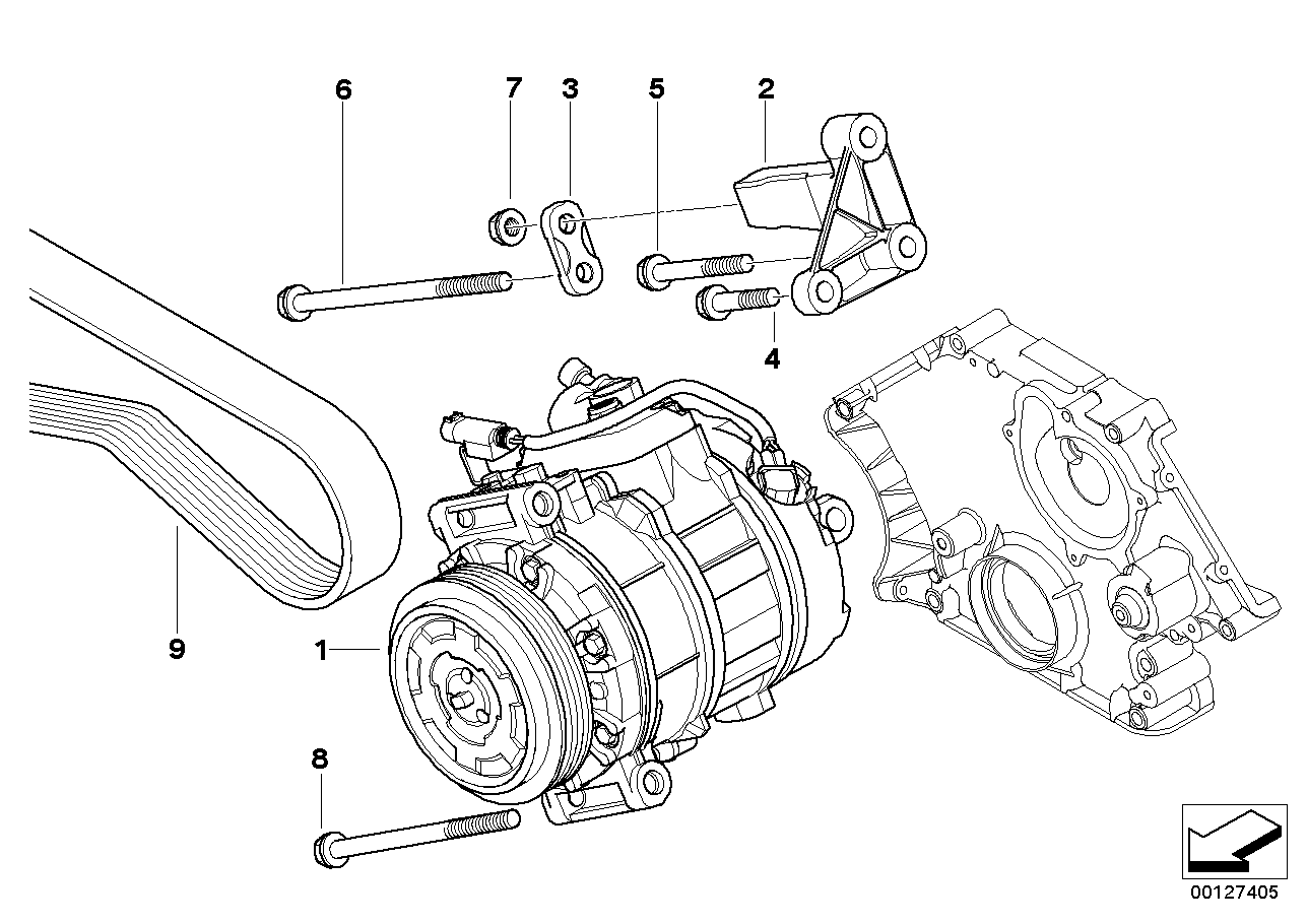 BMW 64 52 6 953 474 - Compresor, climatizare aaoparts.ro