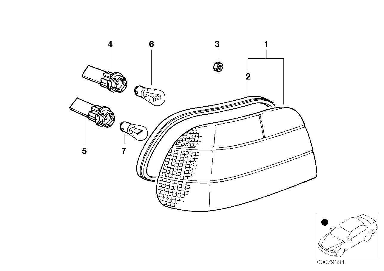 BMW 63218381243 - Suport lampa, lampa spate aaoparts.ro