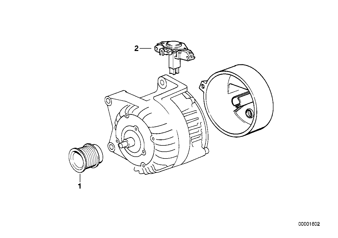BMW 12 31 1 247 892 - Regulator, alternator aaoparts.ro