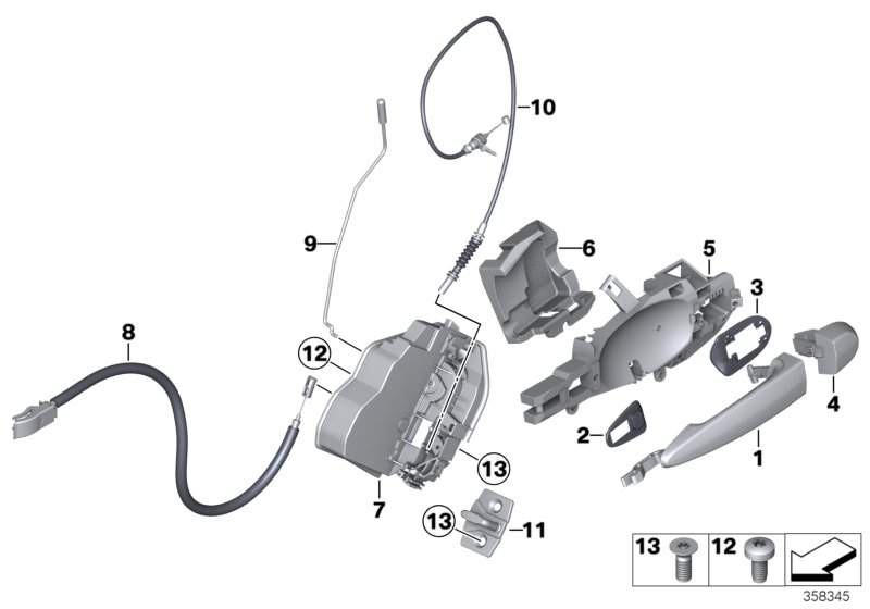 BMW 51227318413 - Incuietoare usa aaoparts.ro