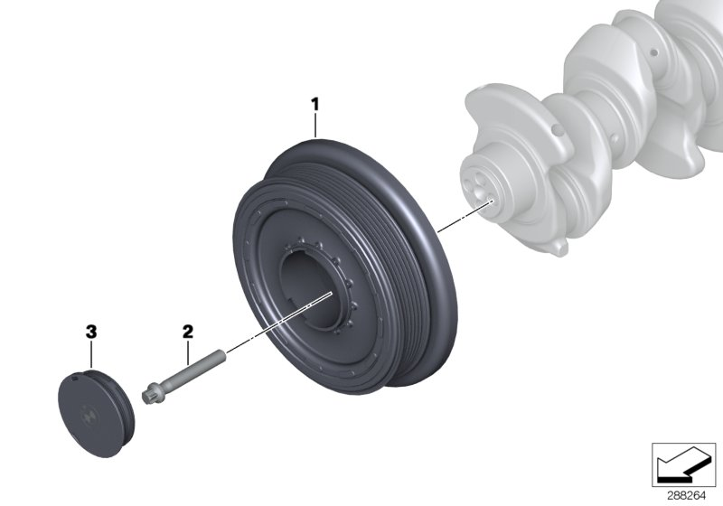 BMW 11 23 8 585 220 - Surub de centrare, disc curea-arbore cotit aaoparts.ro