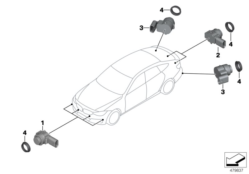 BMW 66 20 9 261 595 - Sensor, ajutor parcare aaoparts.ro