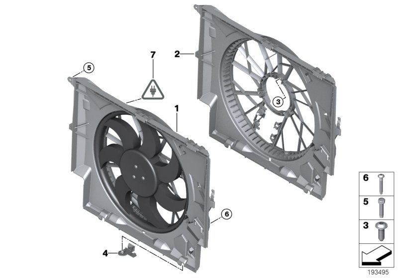 BMW 17428507692 - Ventilator, radiator aaoparts.ro