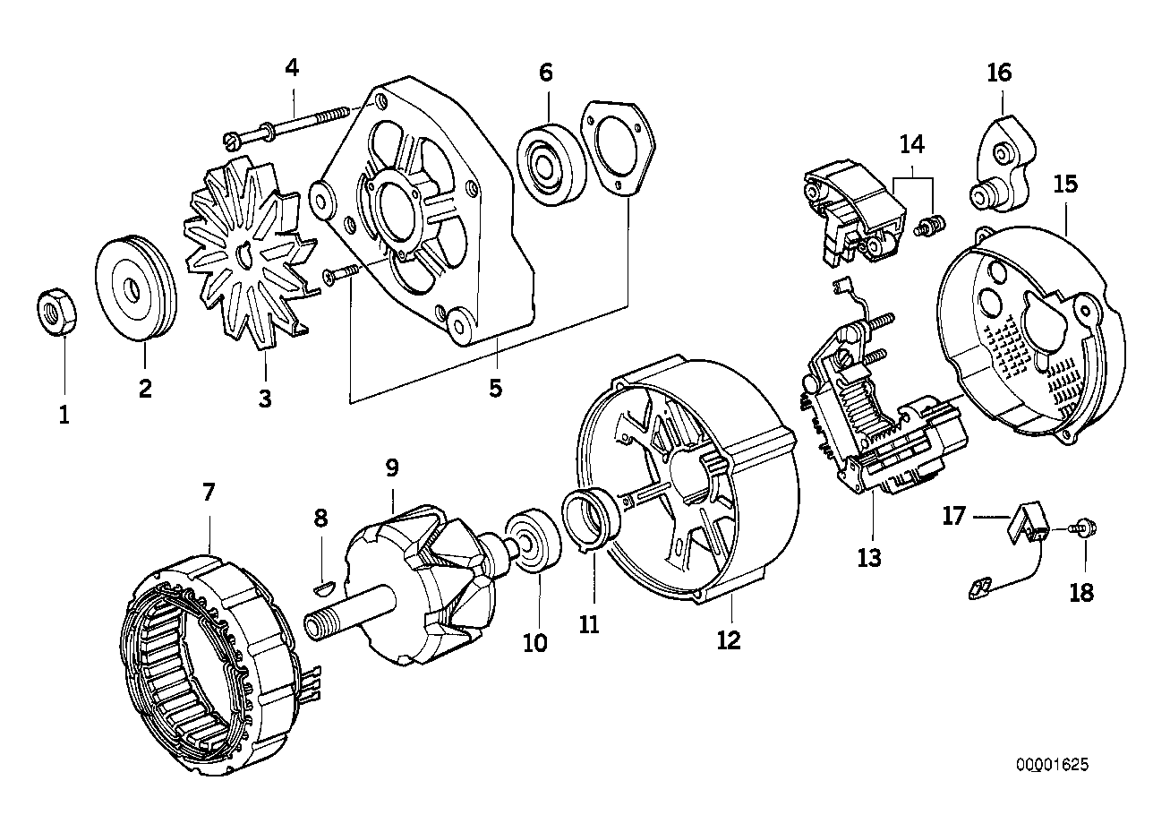 BMW 12 31 1 739 193 - Regulator, alternator aaoparts.ro