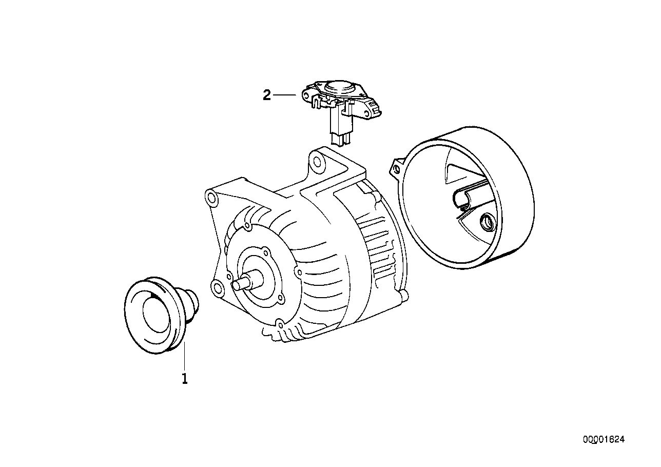BMW 12 31 1 739 365 - Regulator, alternator aaoparts.ro