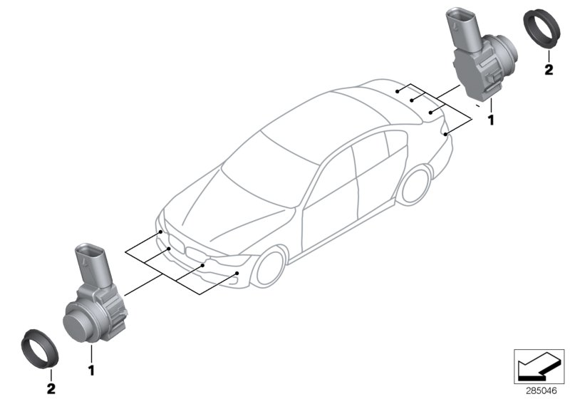 BMW 66 20 9 261 592 - Sensor, ajutor parcare aaoparts.ro