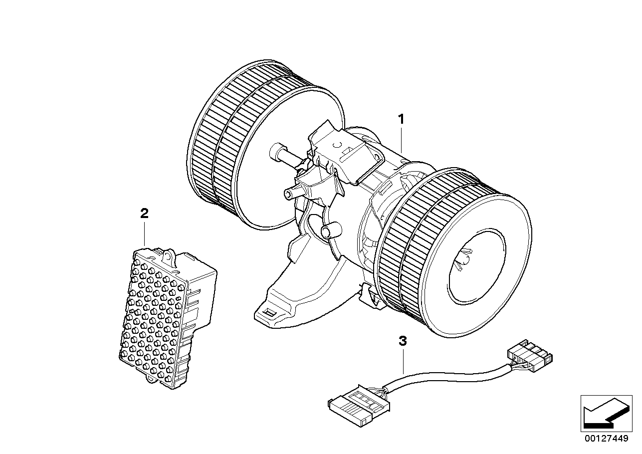 BMW 67 63 6 988 452 - Rezistor, ventilator habitaclu aaoparts.ro