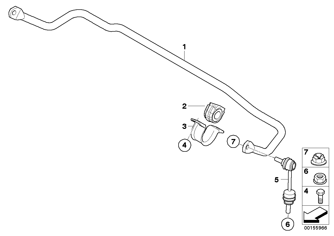 BMW 33 55 6 776 559 - Cuzinet, stabilizator aaoparts.ro