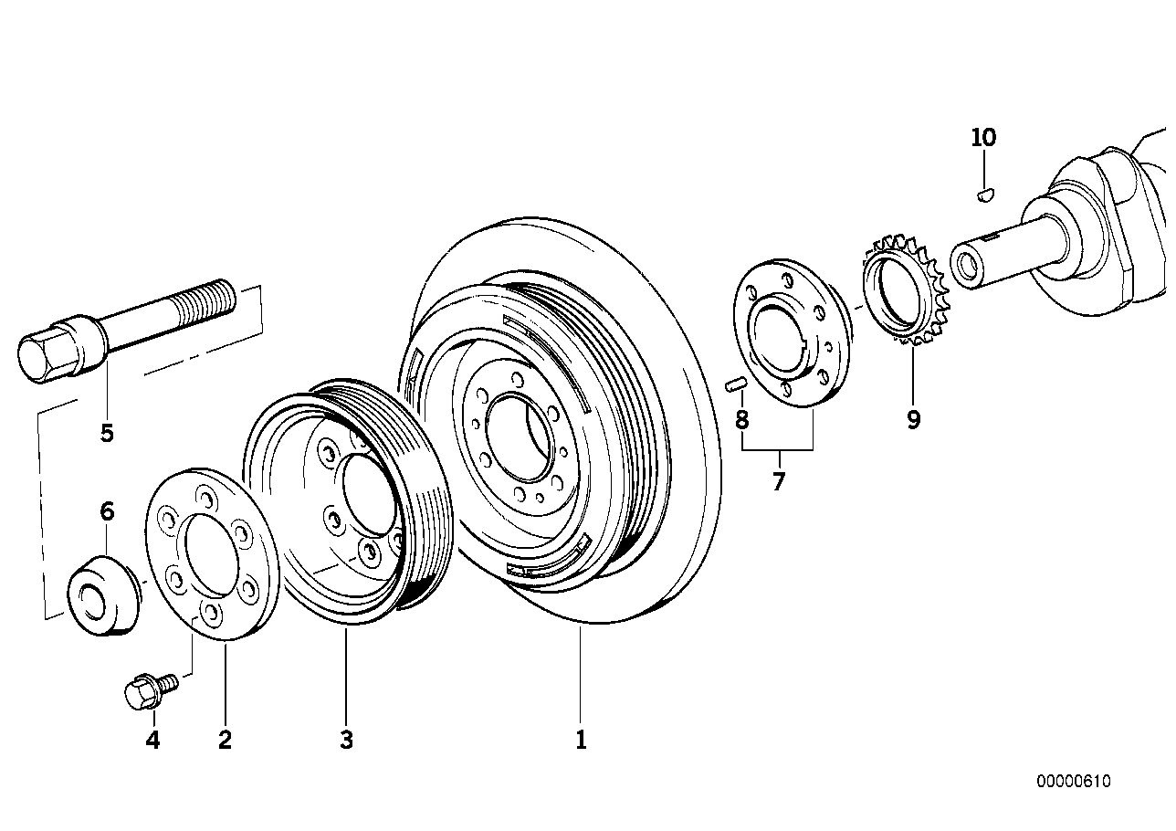 CONTINENTAL VD1025 - Fulie curea, arbore cotit aaoparts.ro