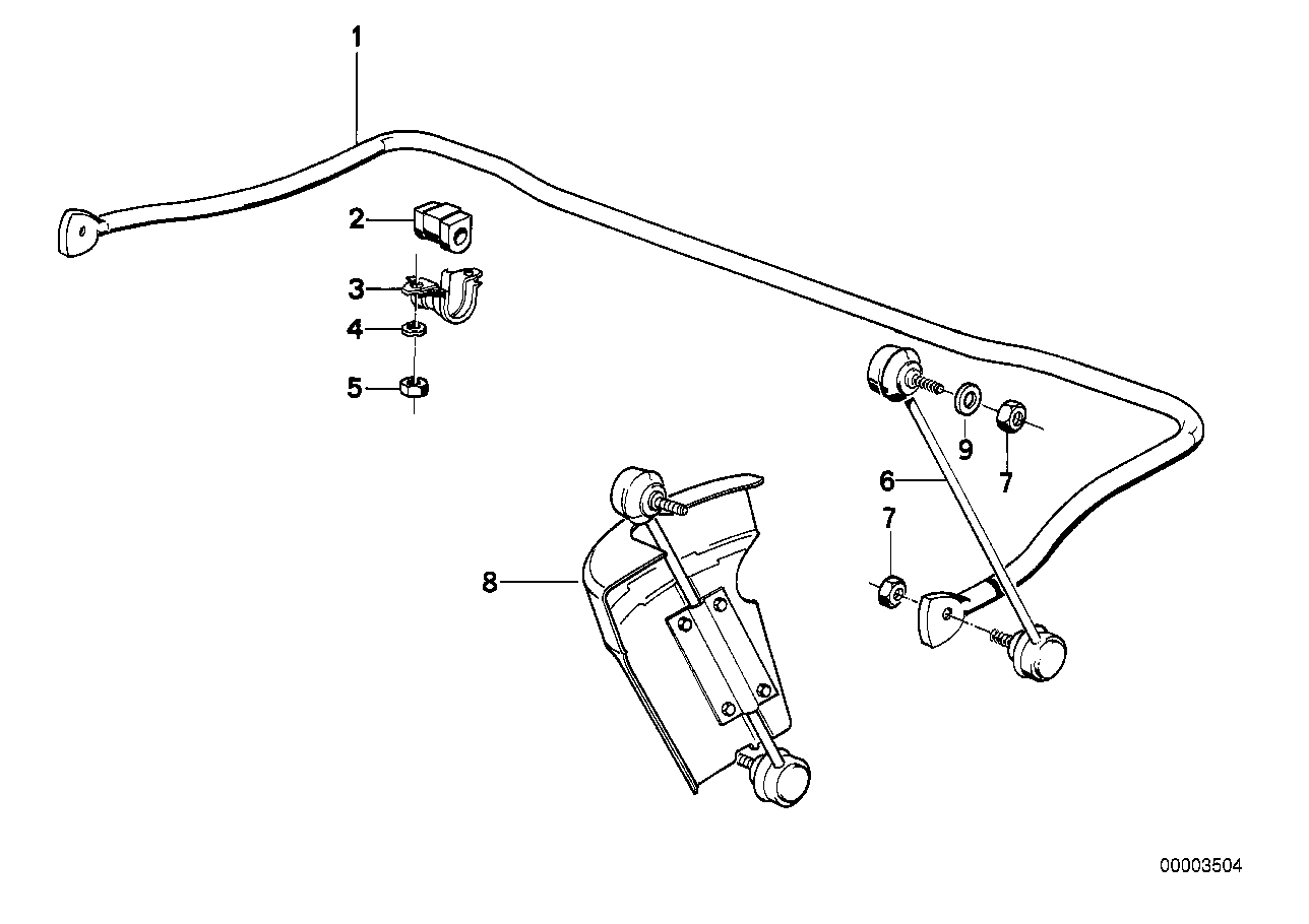 Alfa Romeo 31351133738 - Cuzinet, stabilizator aaoparts.ro