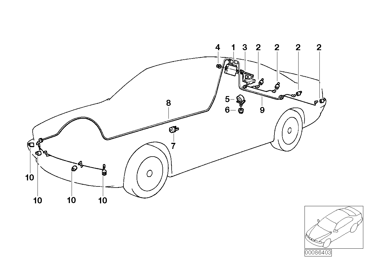 BMW 66 21 8 384 701 - Sensor, ajutor parcare aaoparts.ro