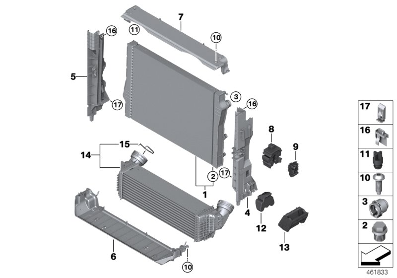 MTR 13054873 - Radiator, racire motor aaoparts.ro