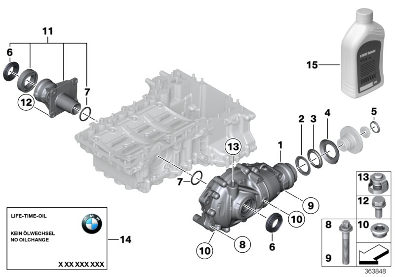 BMW 31 50 8 743 675 - Garnitura etansare arbore, arbore principal cutie de viteza aaoparts.ro