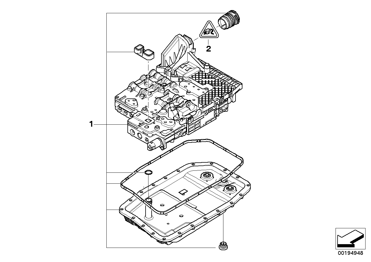 BMW 12 52 7 503 442 - Carcasa stecher, unitate comanda transmisie automata aaoparts.ro
