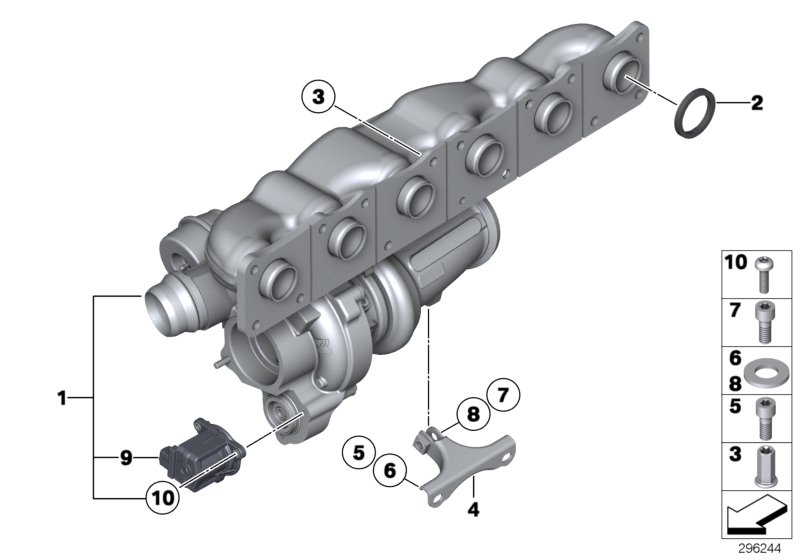 FA1 KT100260 - Set montaj, turbocompresor aaoparts.ro