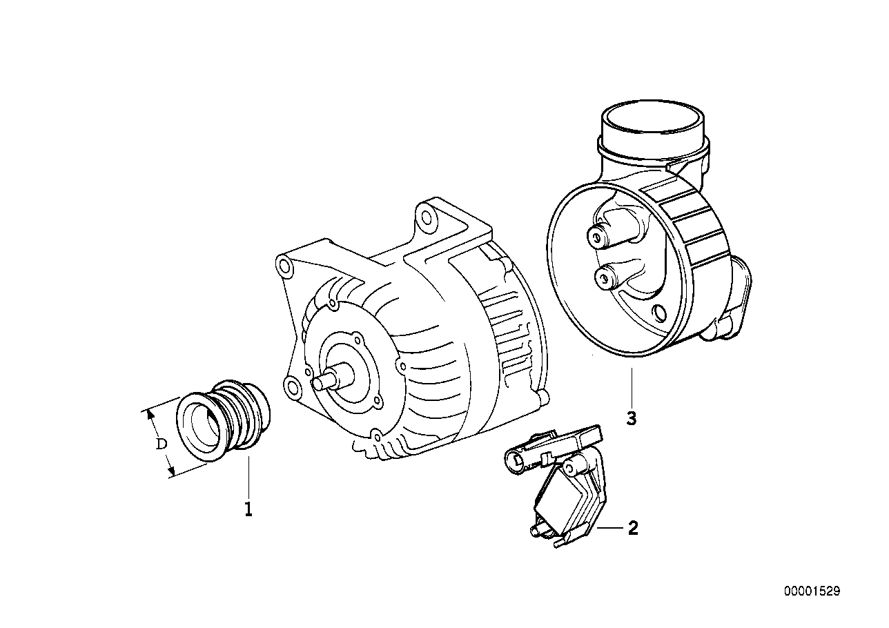 BMW 12 32 1 739 435 - Regulator, alternator aaoparts.ro