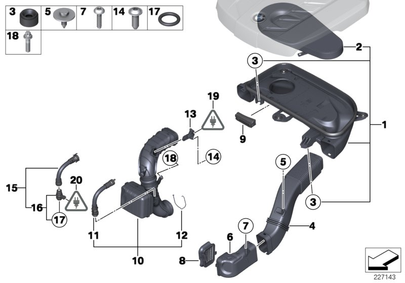 BMW 13 71 7 800 151 - Filtru aer aaoparts.ro