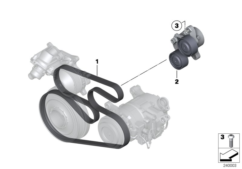 BMW 11288519128 - Curea transmisie cu caneluri aaoparts.ro