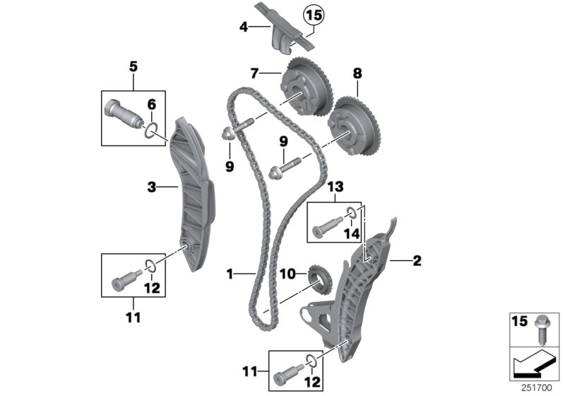 BMW 11 31 8 618 318 - Chit lant de distributie aaoparts.ro