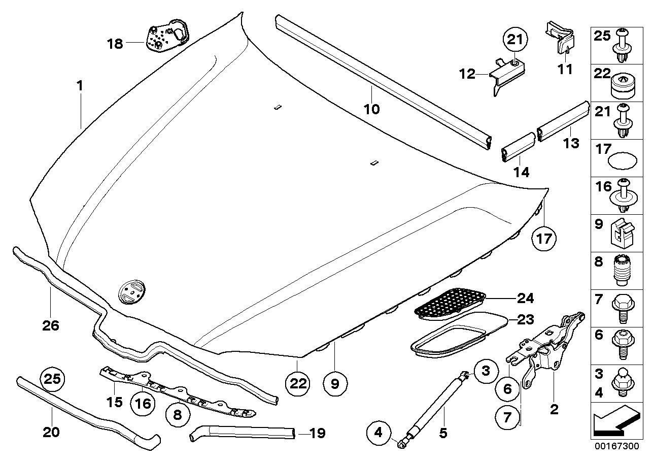 BMW 41617153940 - Capota motor aaoparts.ro