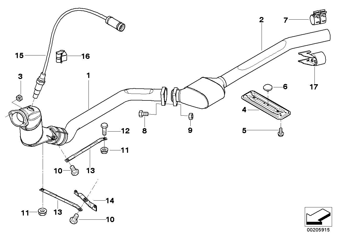 BMW 18317786347 - Catalizator aaoparts.ro