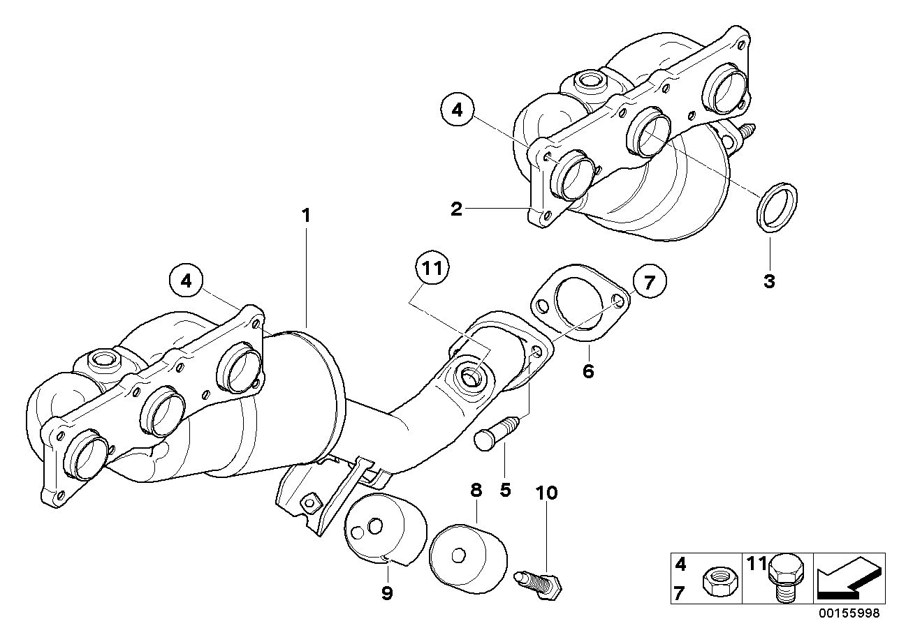 BMW 18403417275 - Catalizator aaoparts.ro